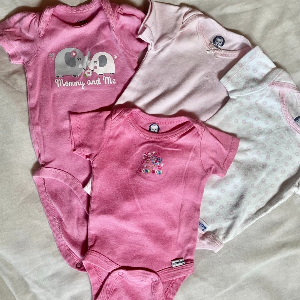 4 Short Sleeve Onesies